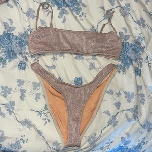 Triangle bikini set with fanny bag